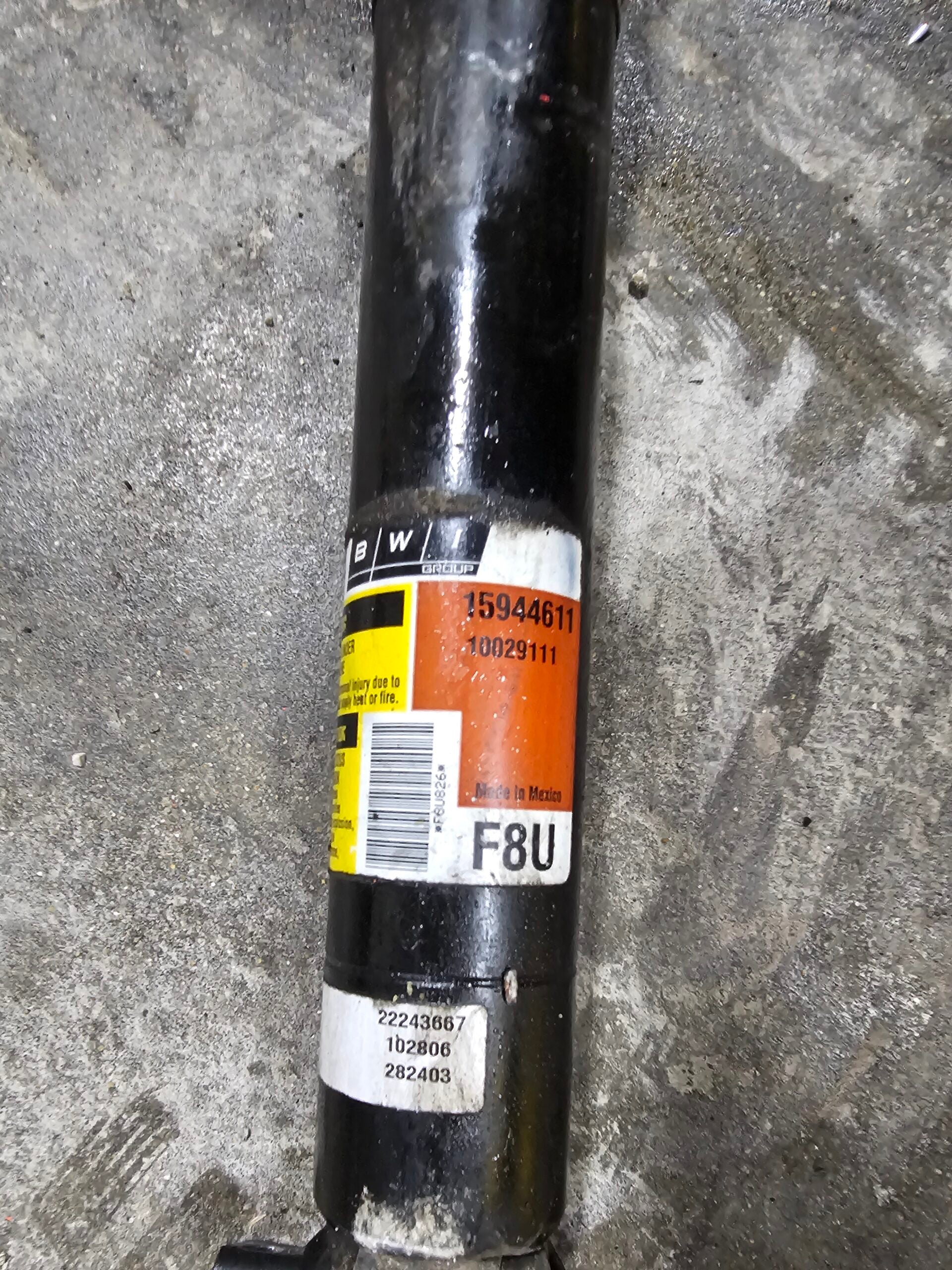 2010 ZR1 Corvette Rear Shock